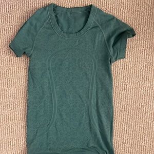 Forest green lululemon swifty tech short-sleeve
